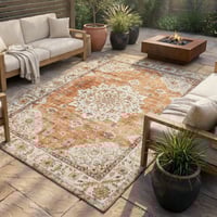 Vintage Gartenteppich - Santo Medaillon Terrakotta