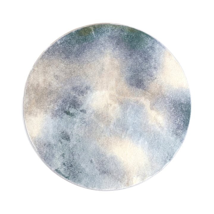 Designer Teppich Rund - Lunara Grau - 1