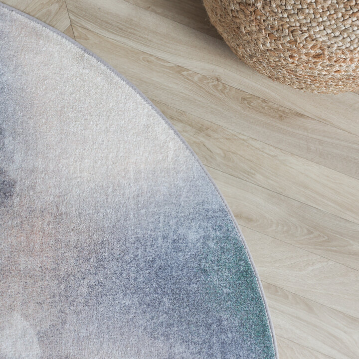 Designer Teppich Rund - Lunara Grau - 2