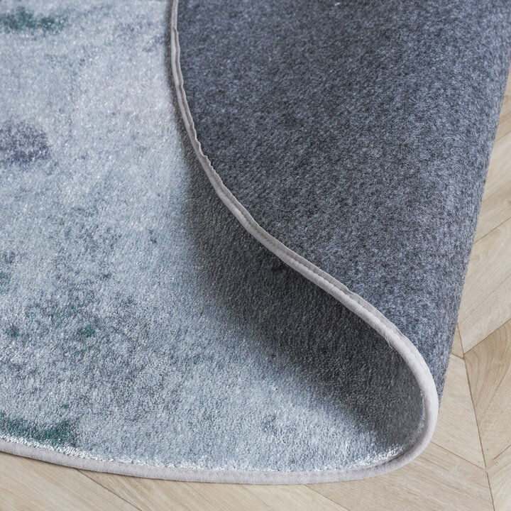 Designer Teppich Rund - Lunara Grau - 6