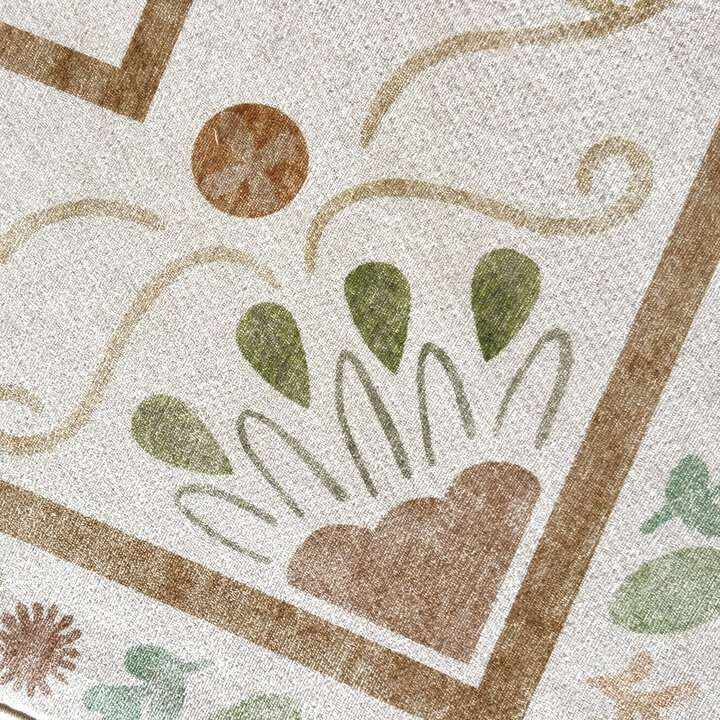 Outdoor-Teppich - Maui Border Weiß - 3