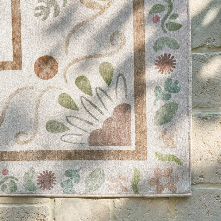 Outdoor-Teppich - Maui Border Weiß - 4