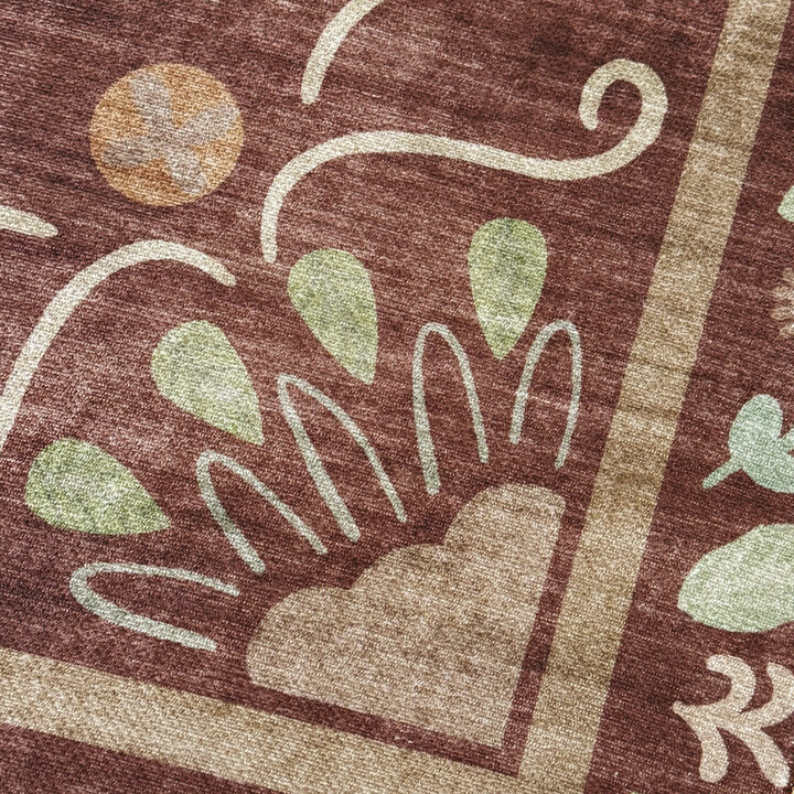 Outdoor-Teppich - Maui Border Braun - 3