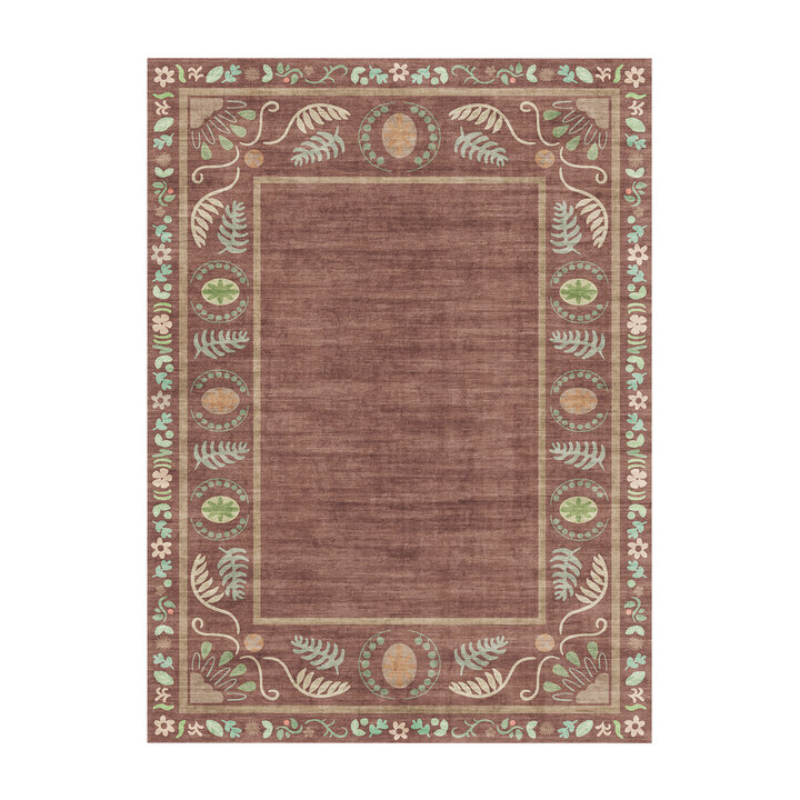 Outdoor-Teppich - Maui Border Braun - 1