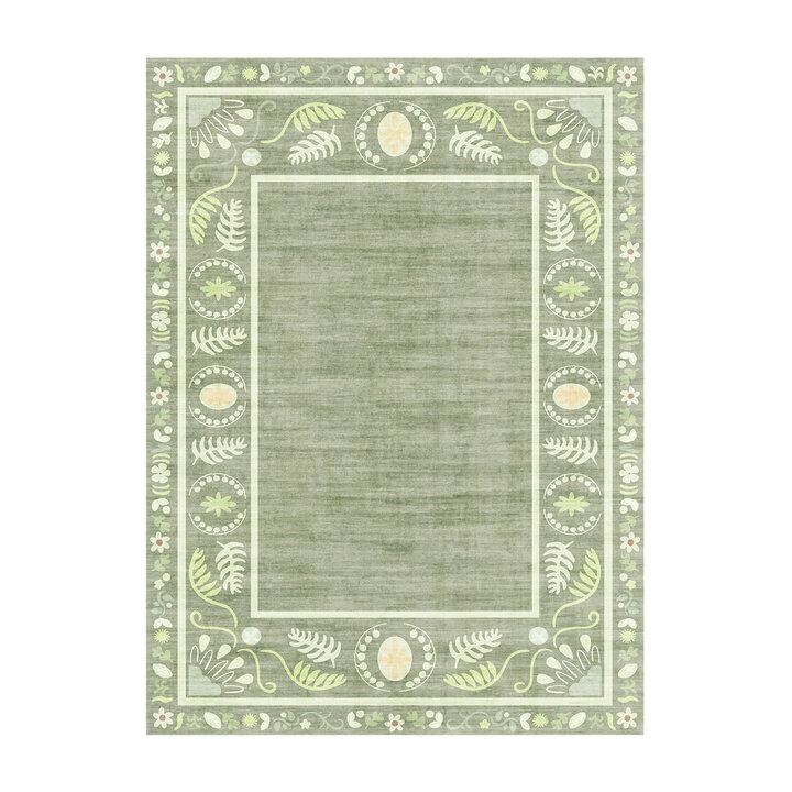 Outdoor-Teppich - Maui Border Grün - 1