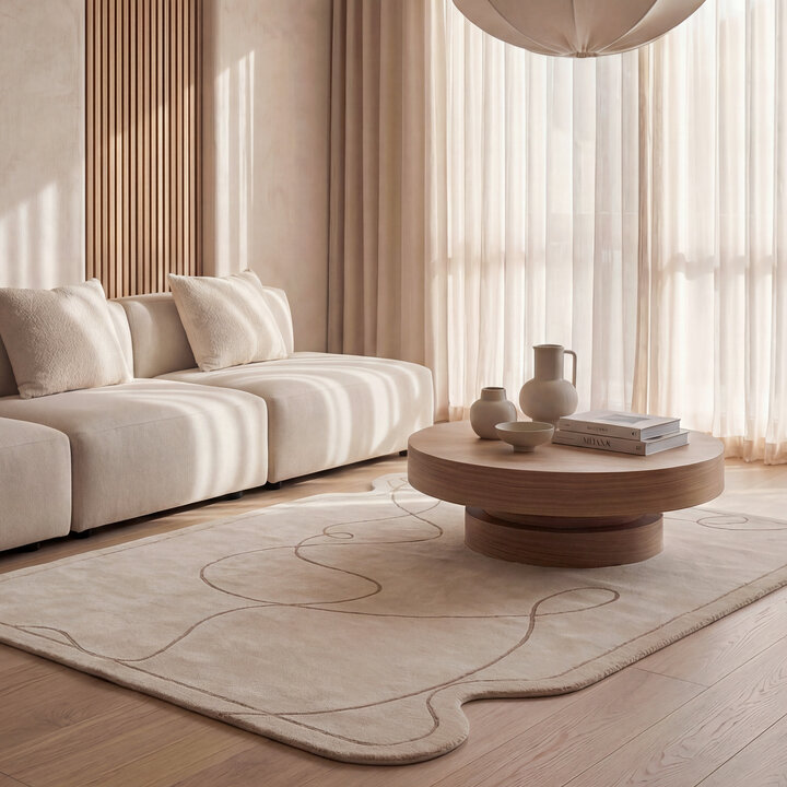 Teppich Organisch - Elodie Creme