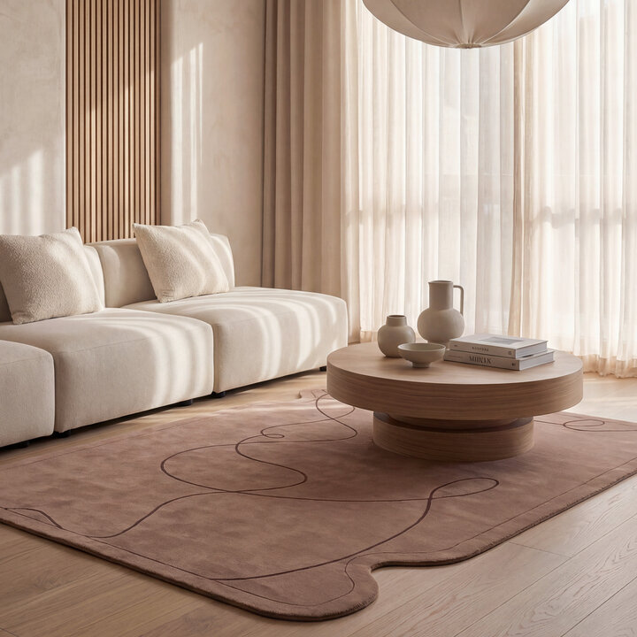 Teppich Organisch - Elodie Beige