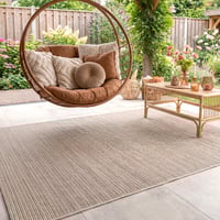 In- & Outdoor Jute Teppich - Nomad Melange Creme
