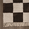Teppich Kariert - Blox Fringe Braun Weiß - thumbnail 4