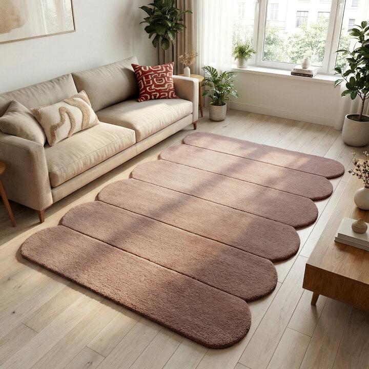 Teppich Organisch - Chester Lines Braun