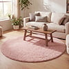 Teppich Hochflor Rund - Lofty Rosa - thumbnail