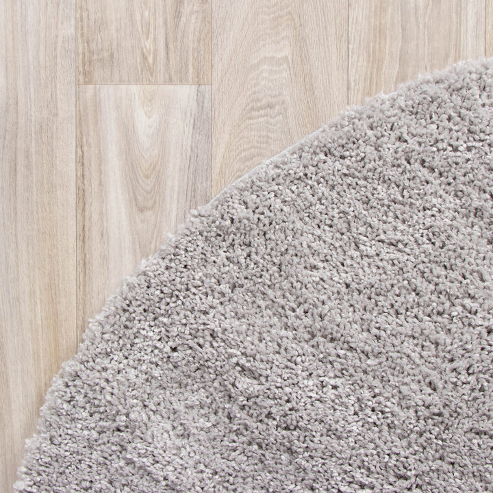 Teppich Hochflor Rund - Lofty Hellgrau - 4