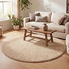 Teppich Hochflor Rund - Lofty Beige - thumbnail