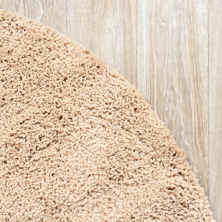 Teppich Hochflor Rund - Lofty Beige - 4