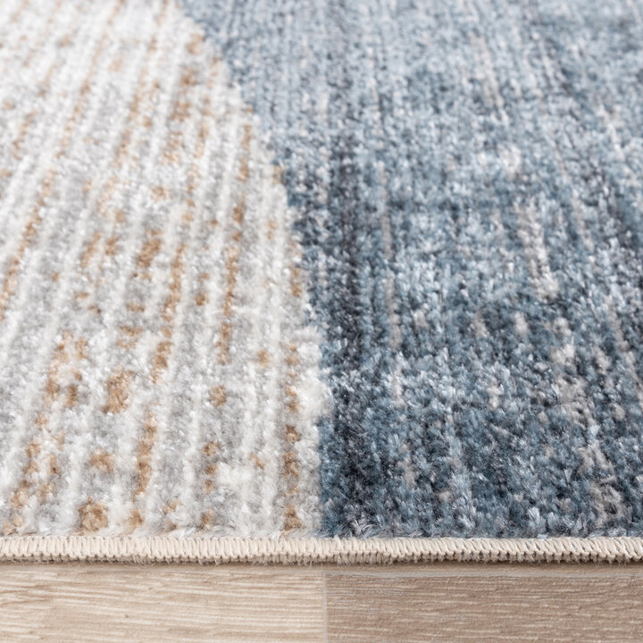 Waschbarer Teppich Rund - Misha Blocks Bunt - 4