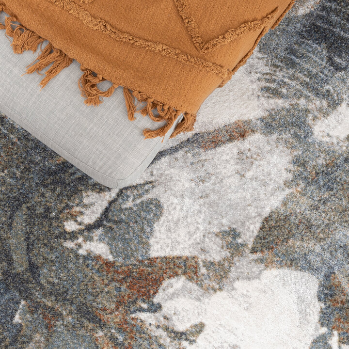 Waschbarer Teppich Rund - Misha Flow Bunt - 2