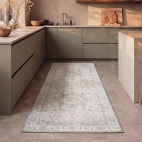 Waschbarer Läufer - Domingo Mandala Weiß