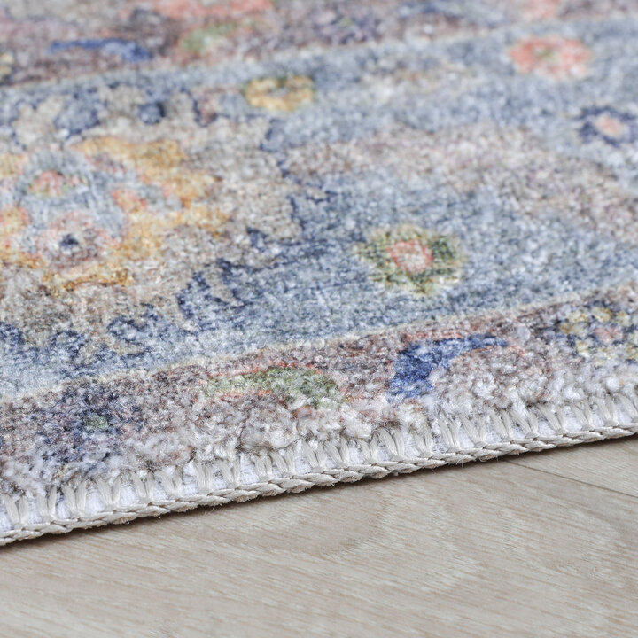 Vintage Teppich - Matteo Oriental Blau Beige - 5