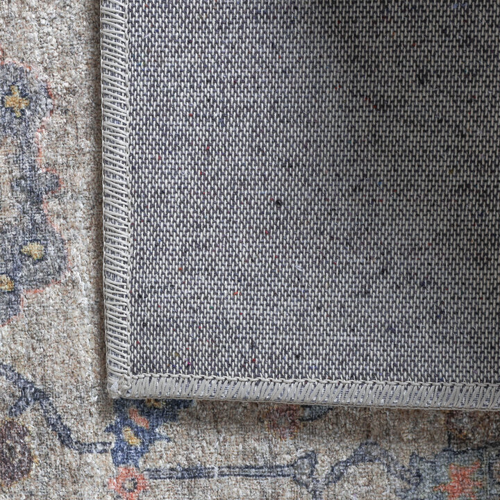 Vintage Teppich - Matteo Oriental Blau Beige - 6