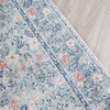 Vintage Teppich - Matteo Floral Blau Beige - thumbnail 2
