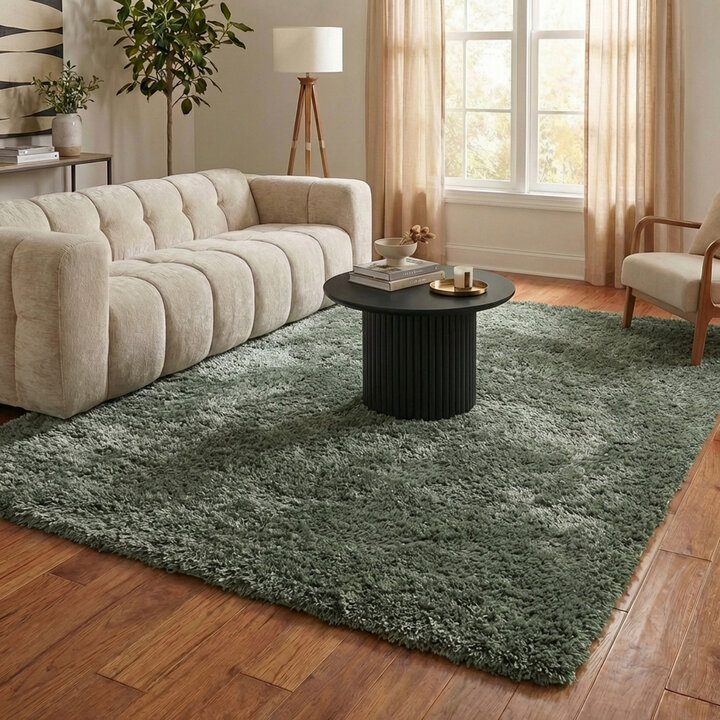 Shaggy Teppich - Blaze Grün