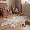 Waschbarer Kinderteppich - Raf Croco Grau - thumbnail