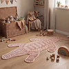 Waschbarer Kinderteppich - Raf Croco Rosa - thumbnail