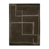 Wollteppich - Harvey Lines Braun - thumbnail 1
