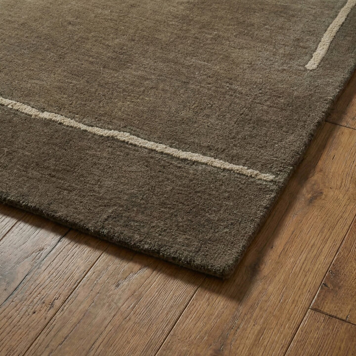 Wollteppich - Harvey Lines Braun - 3