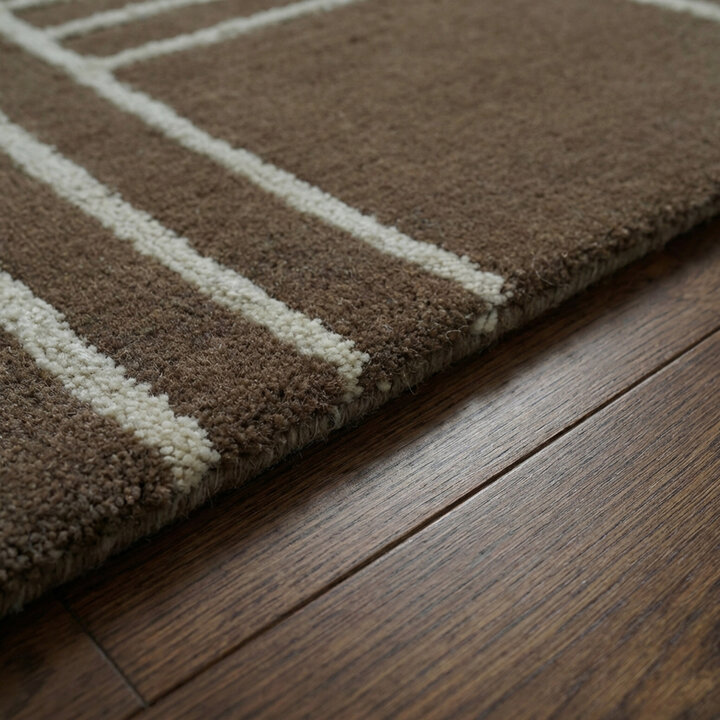 Wollteppich - Harvey Lines Grün - 4