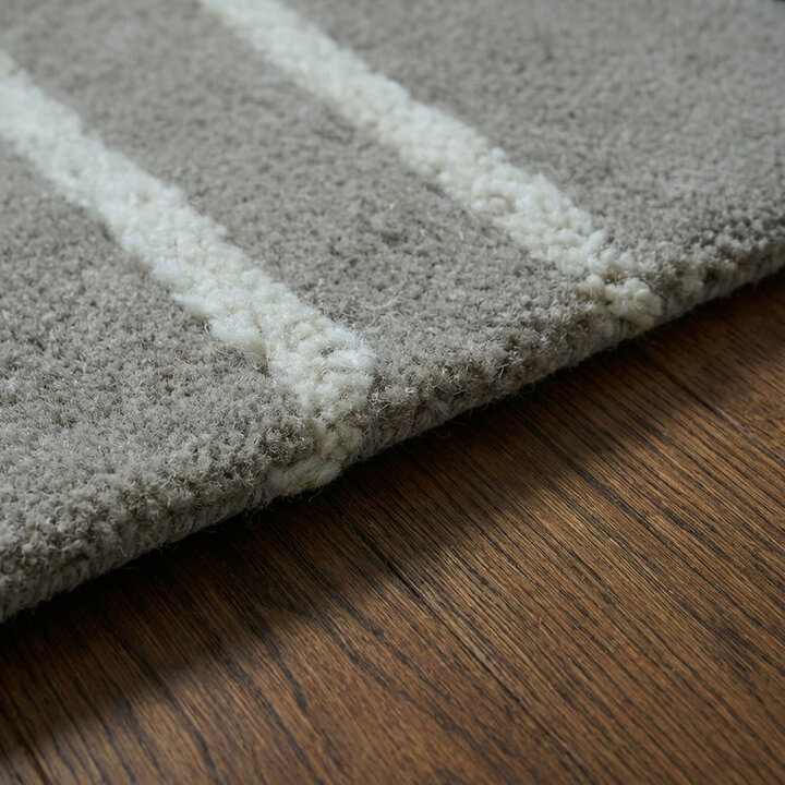 Wollteppich - Harvey Lines Grau - 4