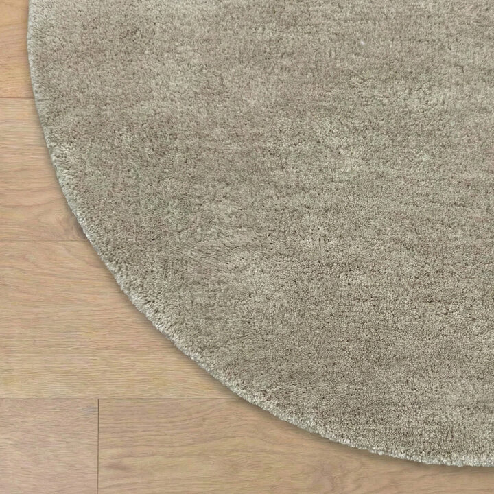 Wollteppich rund - Leone Grau - 3