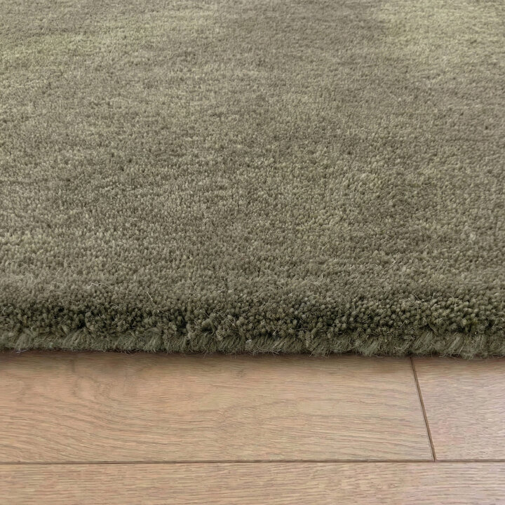 Wollteppich rund - Leone Grün - 4