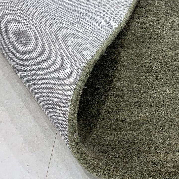 Wollteppich rund - Leone Grün - 5