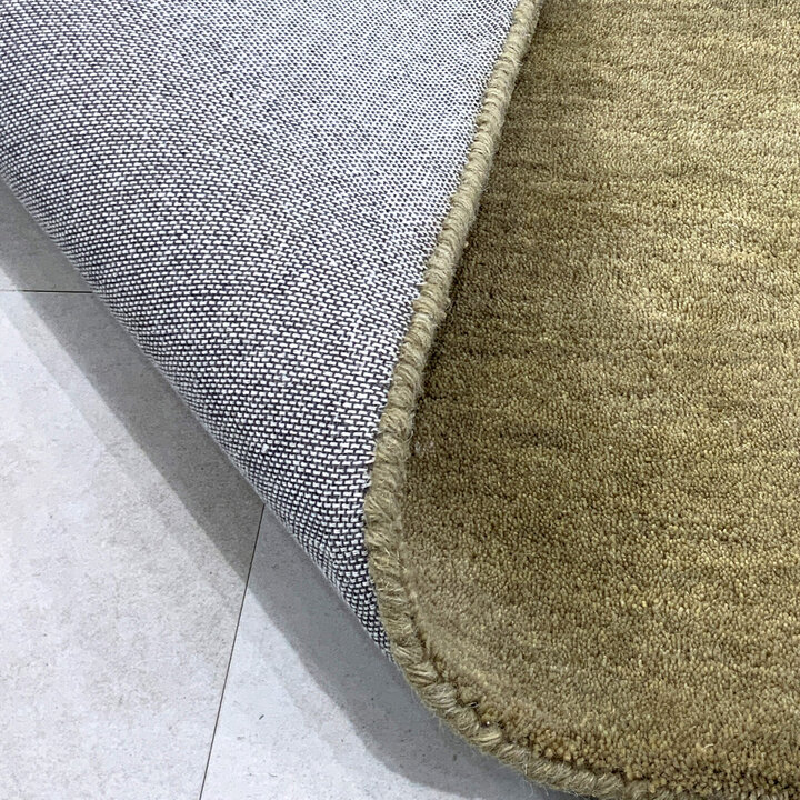 Wollteppich rund - Leone Olivgrün - 5