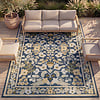 In - & Outdoorteppich - Bloom Oriental Blau - thumbnail
