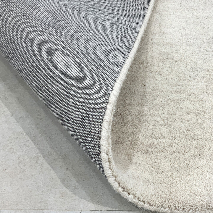 Wollteppich rund - Leone Weiß - 5
