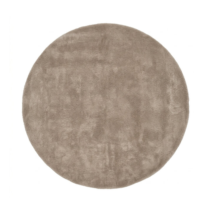 Wollteppich rund - Leone Taupe - 1