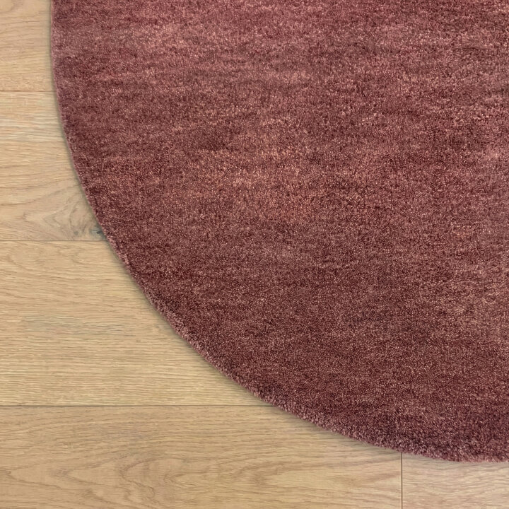 Wollteppich rund - Leone Rot - 3