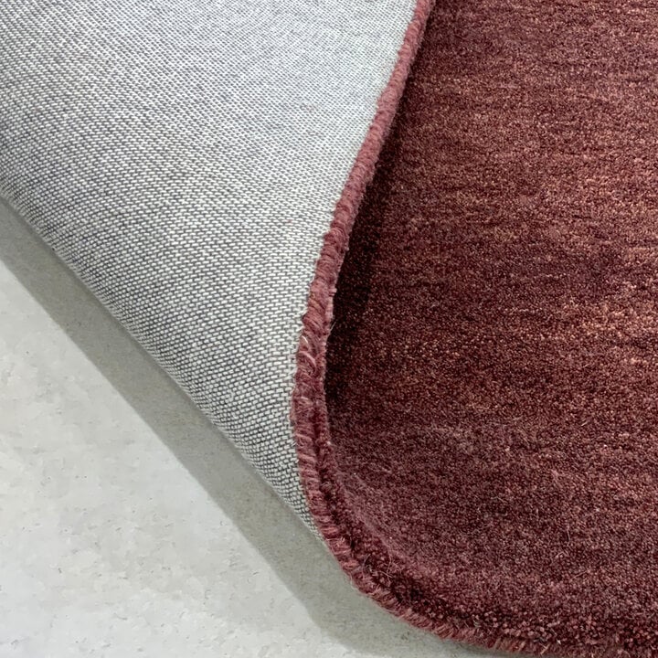 Wollteppich rund - Leone Rot - 5