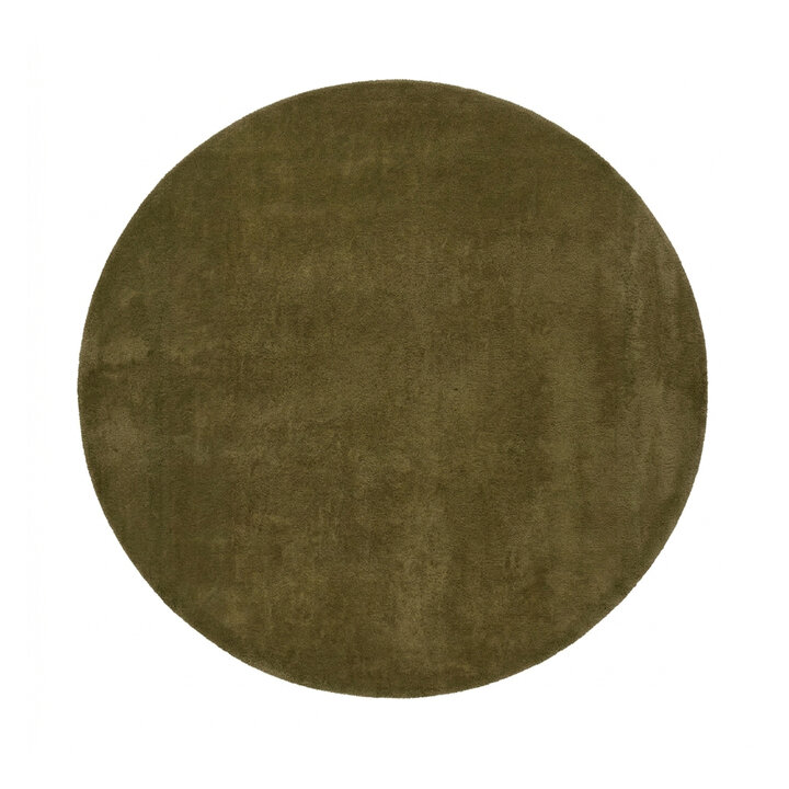 Wollteppich rund - Leone Grün - 1