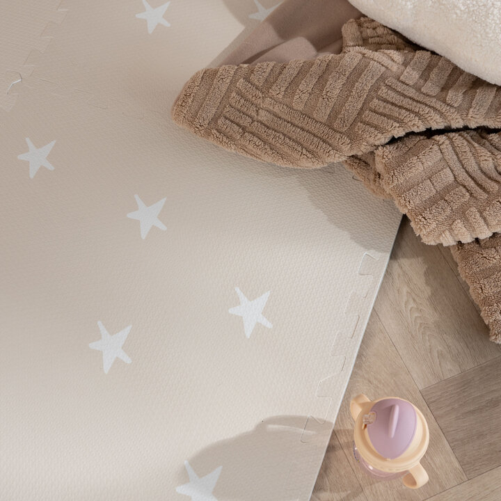 Puzzlematte - Alfie XL Stars Grau/Beige - 1