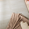 Puzzlematte - Alfie XL Stripes Grau/Beige - thumbnail 1