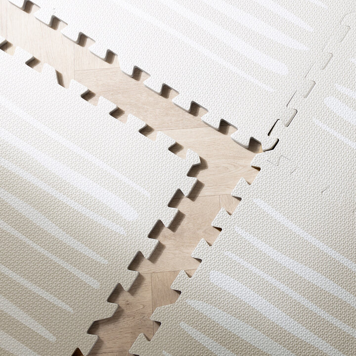 Puzzlematte - Alfie XL Stripes Grau/Beige - 3