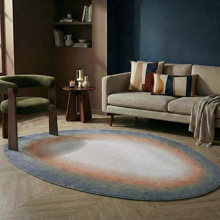 Teppich Organisch - Mellow Blau Terra