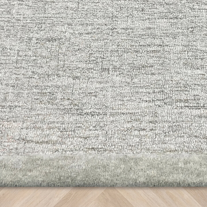 Kurzflor Teppich - Elena Border Grün - 5