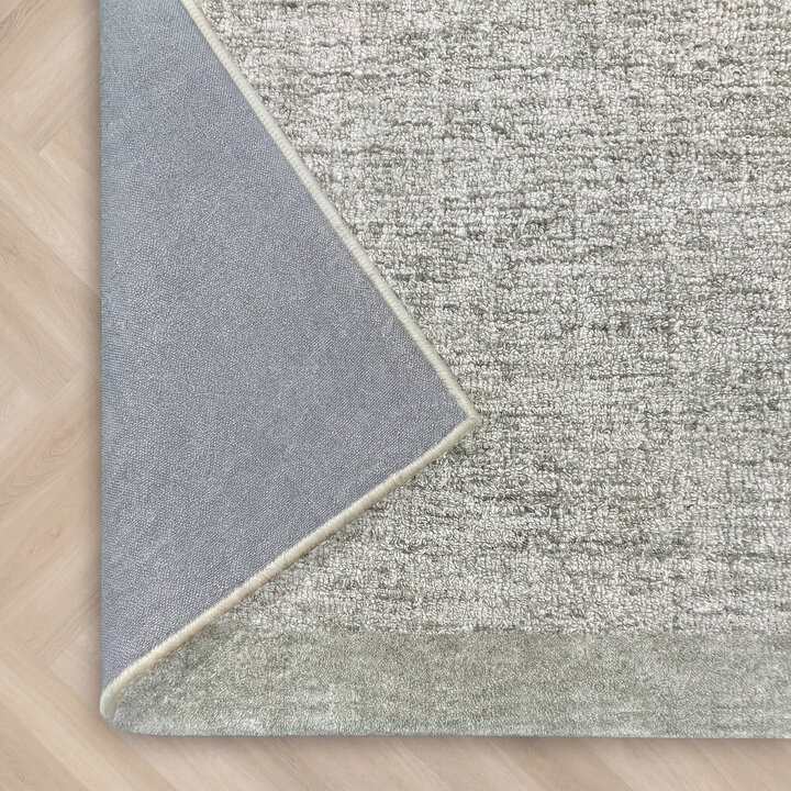 Kurzflor Teppich - Elena Border Grün - 6
