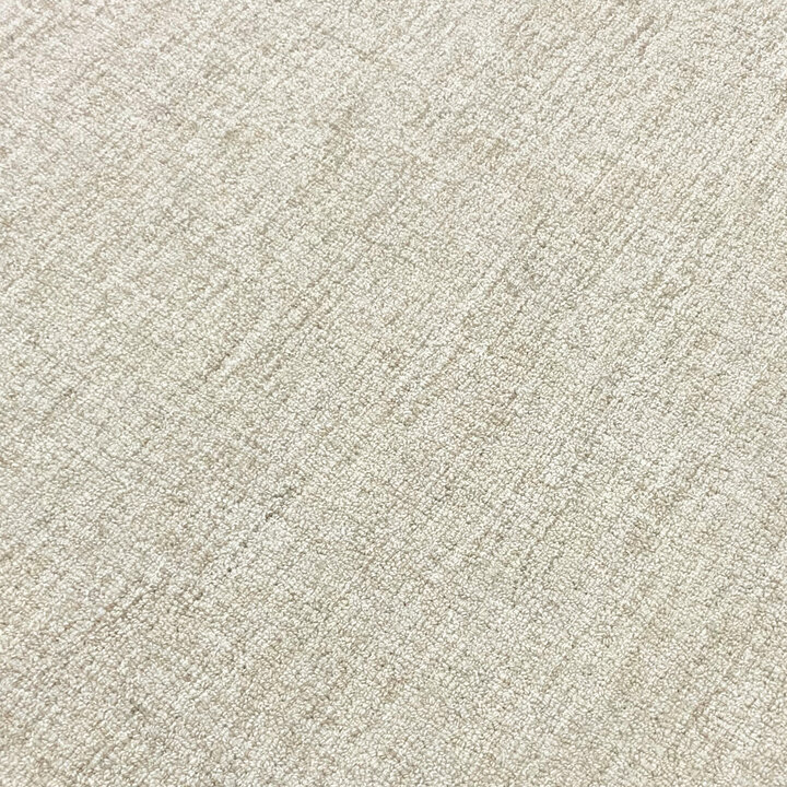 Rund Kurzflor Teppich - Elena Border Taupe - 2