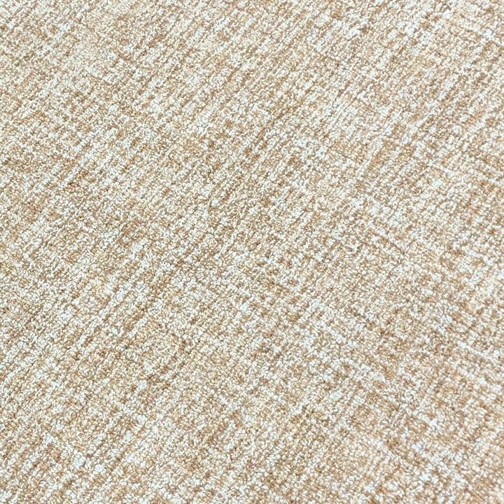 Rund Kurzflor Teppich - Elena Border Braun - 2