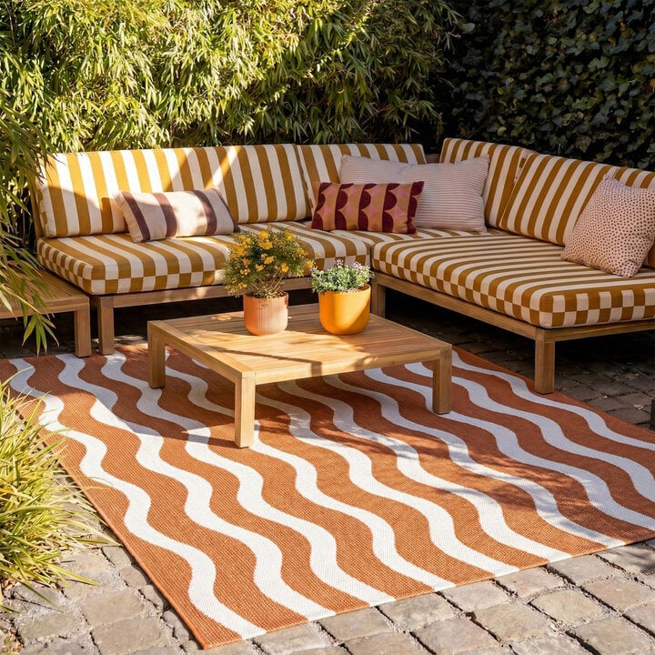 In- & Outdoor Teppich - Summer Waves Terracotta
